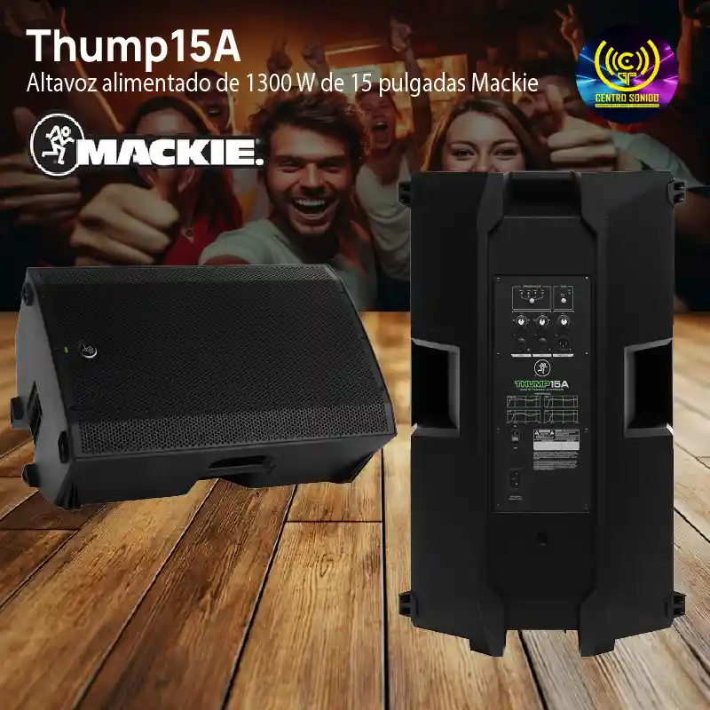 mackie thump15a altavoz alimentado de 1300 w de 15 pulgadas