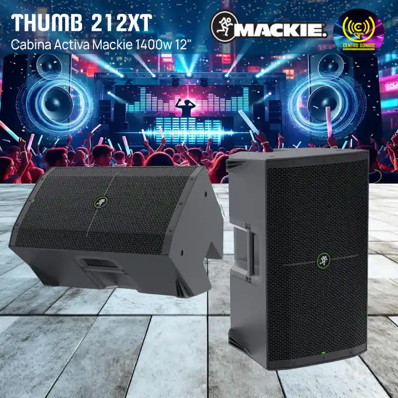 mackie thump 212xt cabina activa 12" 1400w