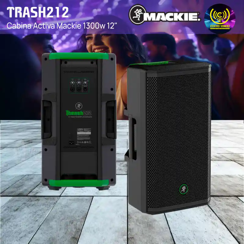 cabina activa 12" 1300w mackie trash212