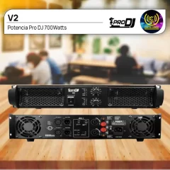 v2 potencia pro dj centrodelsonido 700watt