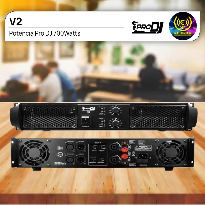 v2 potencia pro dj centrodelsonido 700watt