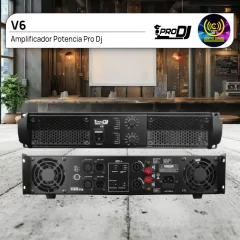 amplificador potencia pro dj v6