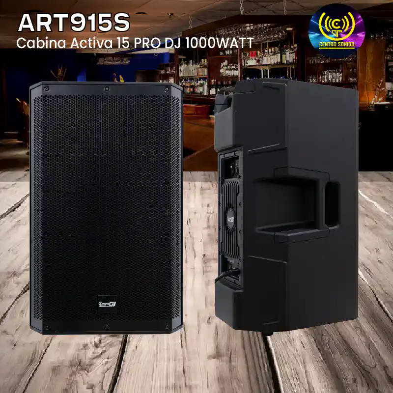 cabina activa 15 pro dj art915s 1000watt