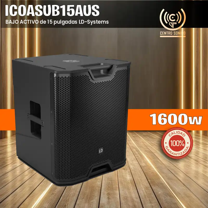 icoasub15aus bajo activo de 15 pulgadas ld systems
