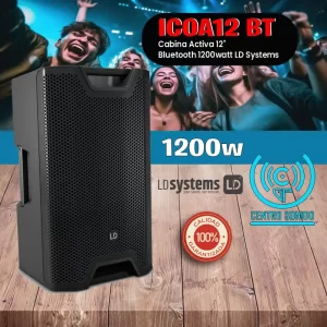 icoa12 bt cabina activa 12" bluetooth 1200watt ld systems