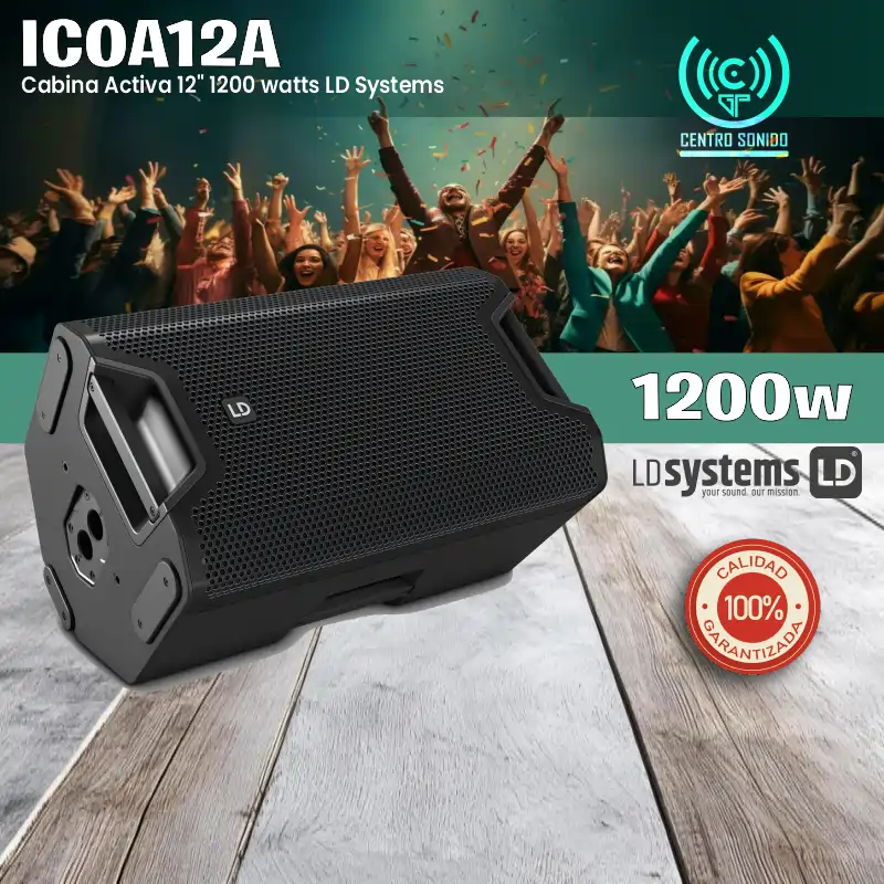 icoa12a activa 12pulgadas coaxial ld systems 1200watt