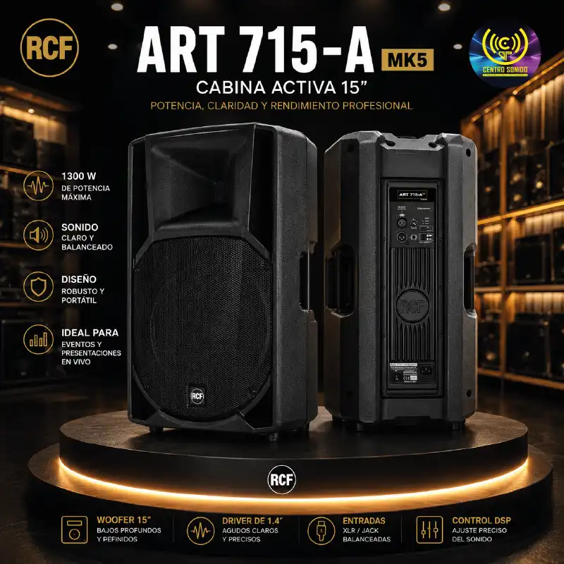 rcf art715 mk5 cabina activa 15"