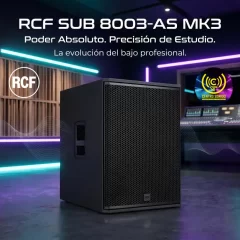 subwoofer activo de 18" rcf sub 8003 mk3