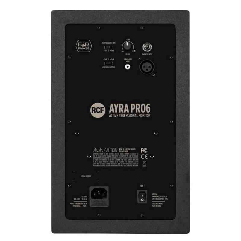 monitor de estudio activo profesional de dos vias ayra pro6