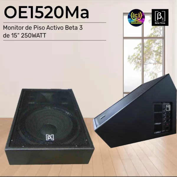 monitor de piso activo oe1520ma beta 3 de 15“ 250watt