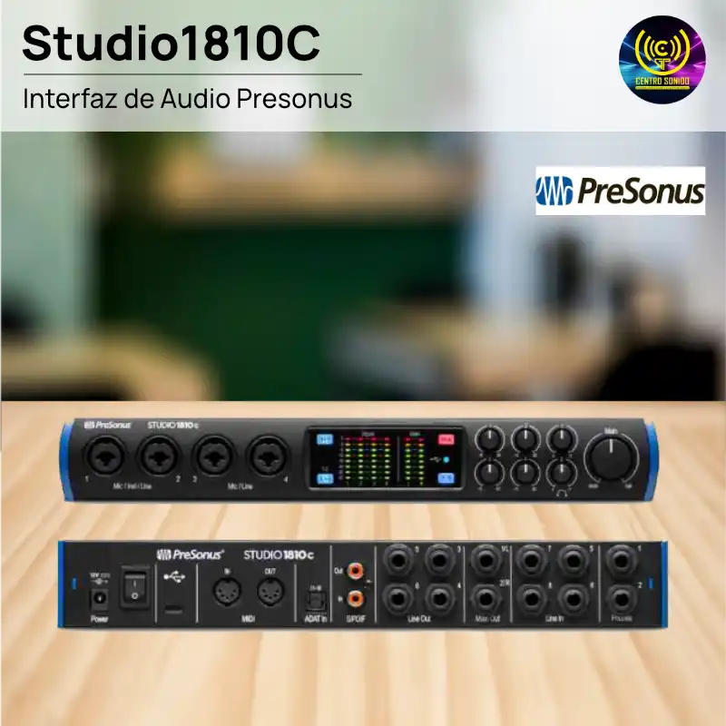 interfaz de audio studio1810c