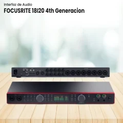 focusrite 18i20 4th generacion interfaz de audio