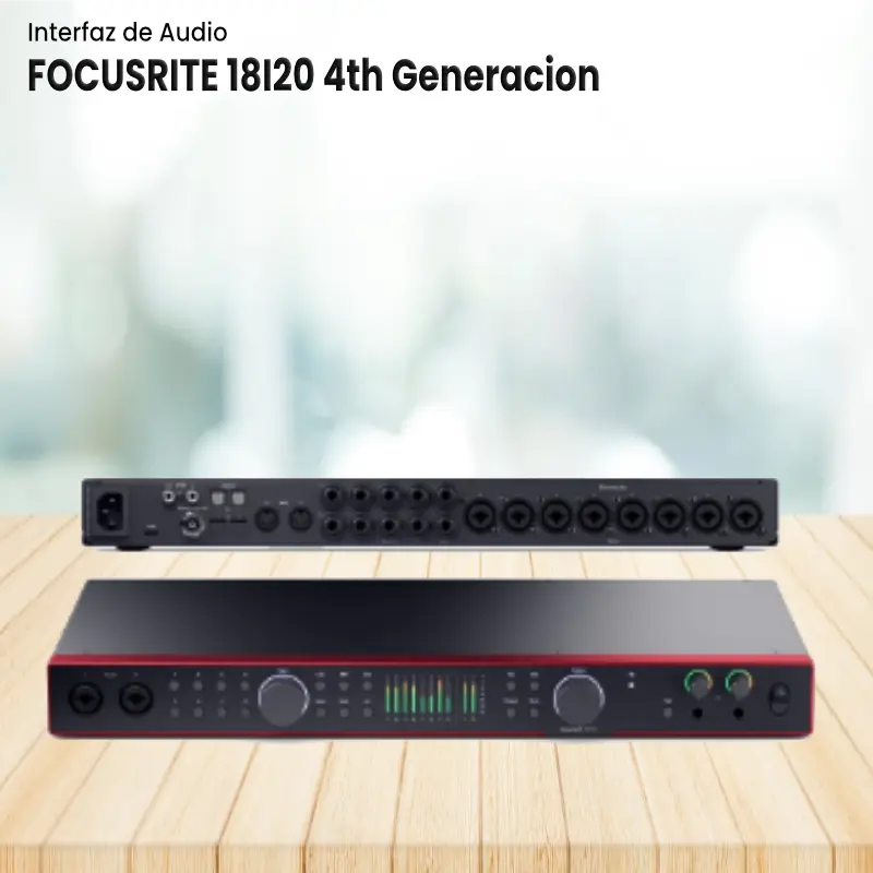 focusrite 18i20 4th generacion interfaz de audio