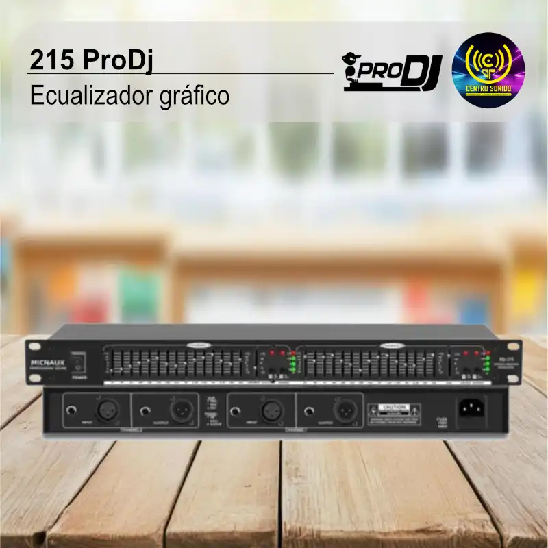 ecualizador gráfico prodj 215