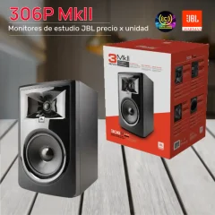 monitores de estudio 306p mkii de jbl precio x unidas