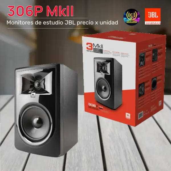 monitores de estudio 306p mkii de jbl precio x unidas