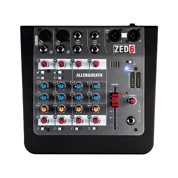 allen & heath zedi 6 mezclador analógico compacto de 6 entradas
