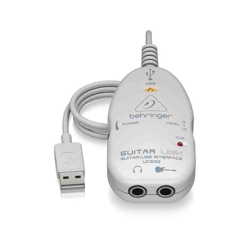 interfaz usb para grabación de guitarras ucg102 behringer