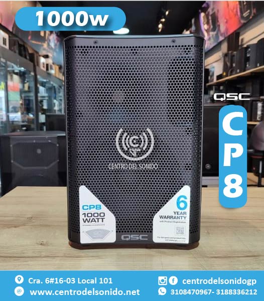 cabina activa cp8 qsc 100w