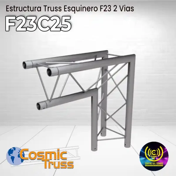 estructura truss f23c25 esquinero f23 2 vias