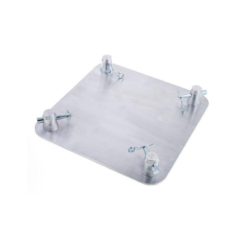 base de aluminio f34 base plate 30x30 cosmic truss