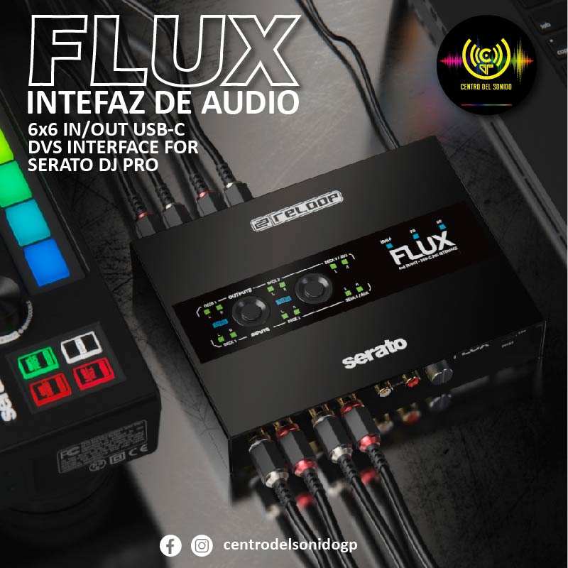 interfaz de audio flux reloop