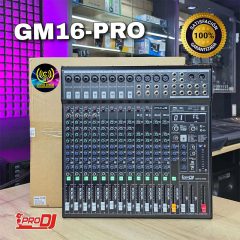 consola de 16 canales con interfaz pro dj gm16 pro