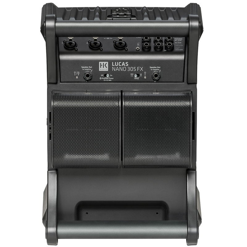 hk audio lucas nano 608i sistema base y satélites desmontables