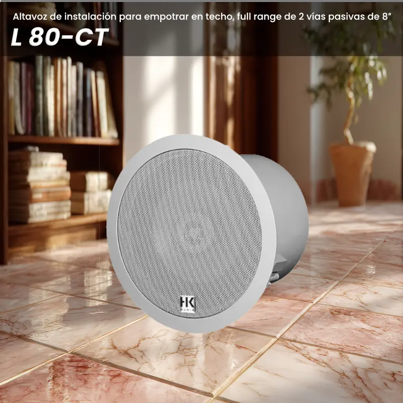 altavoz de instalación para empotrar en techo