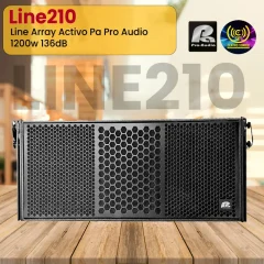 line array activo line210 pa pro audio 1200w 136db