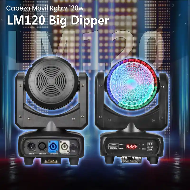 cabeza movil big dipper lm120 rgbw 120w