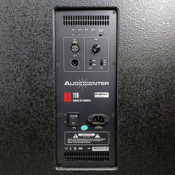 audiocenter ma118 bajo activo 2000w 134 db