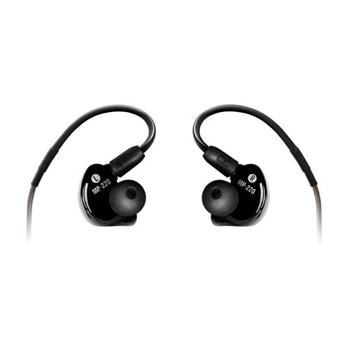 mackie mp 220 auriculares intrauditivos de la serie mp con controladores duales