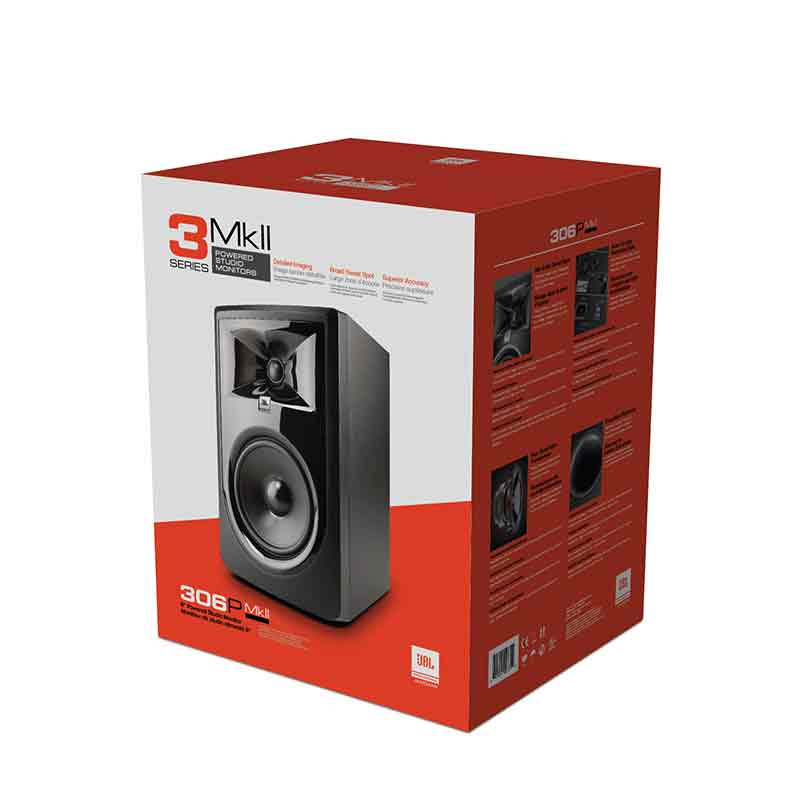 monitores de estudio 306p mkii de jbl professional