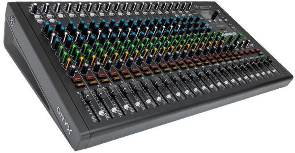 mackie onyx24 mezclador analógico prémium de 24 canales con usb