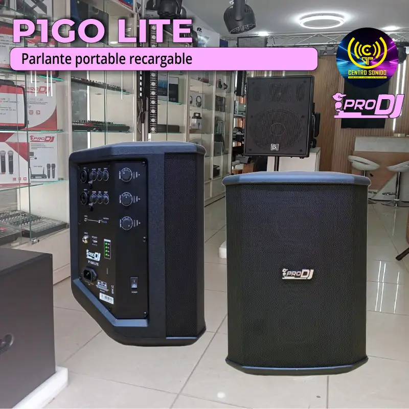 parlante portable recargable p1go lite pro dj