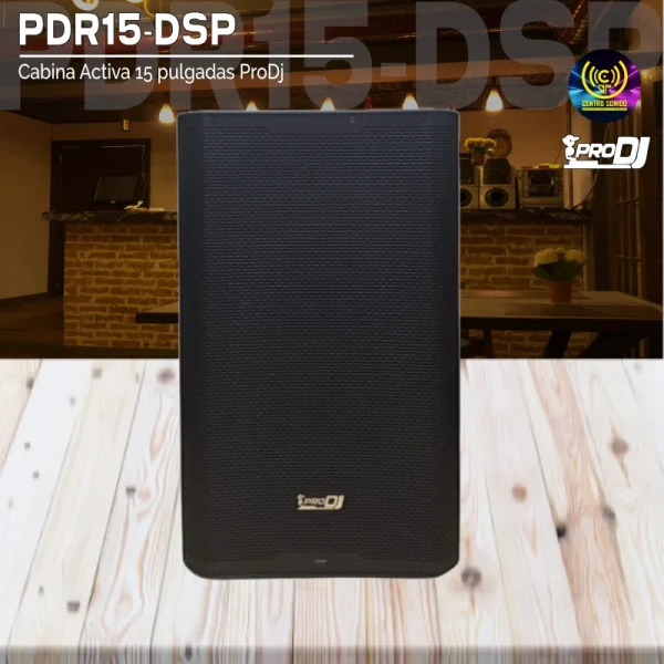 cabina activa pdr15 dsp 15 pulgadas prodj