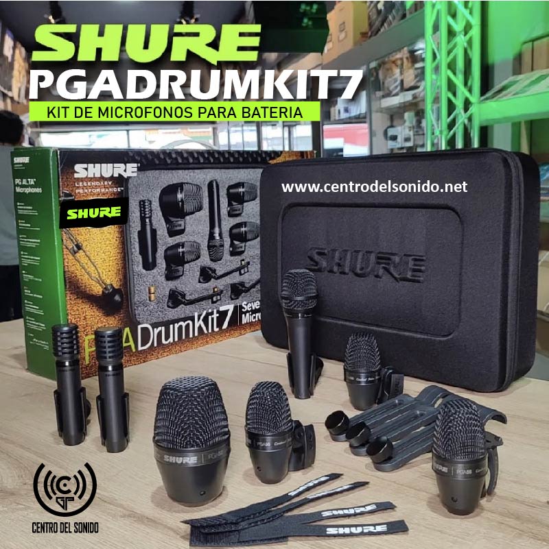 pgadrumkit7 shure kit de bombo pga52