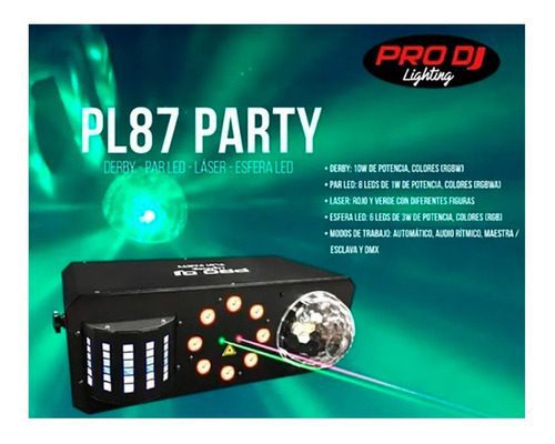 luz pl87 party prodj lighting