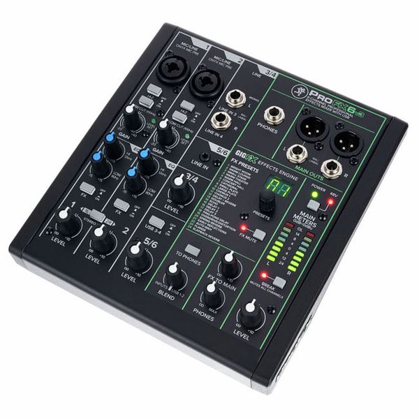 mezclador analÓgico profx6v3 de 6 canales con usb