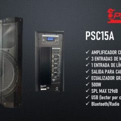 cabina activa psc15a pro dj de 15"