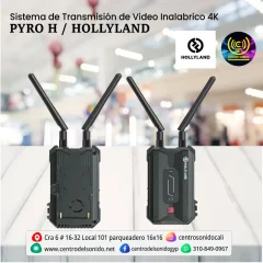 sistema de transmisión de video inalabrico 4k pyro h / hollyland