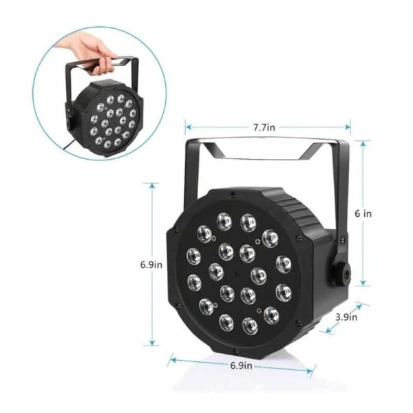 par pl 181 rgb pro dj lighting rgb 18x1w dmx reflector escenario