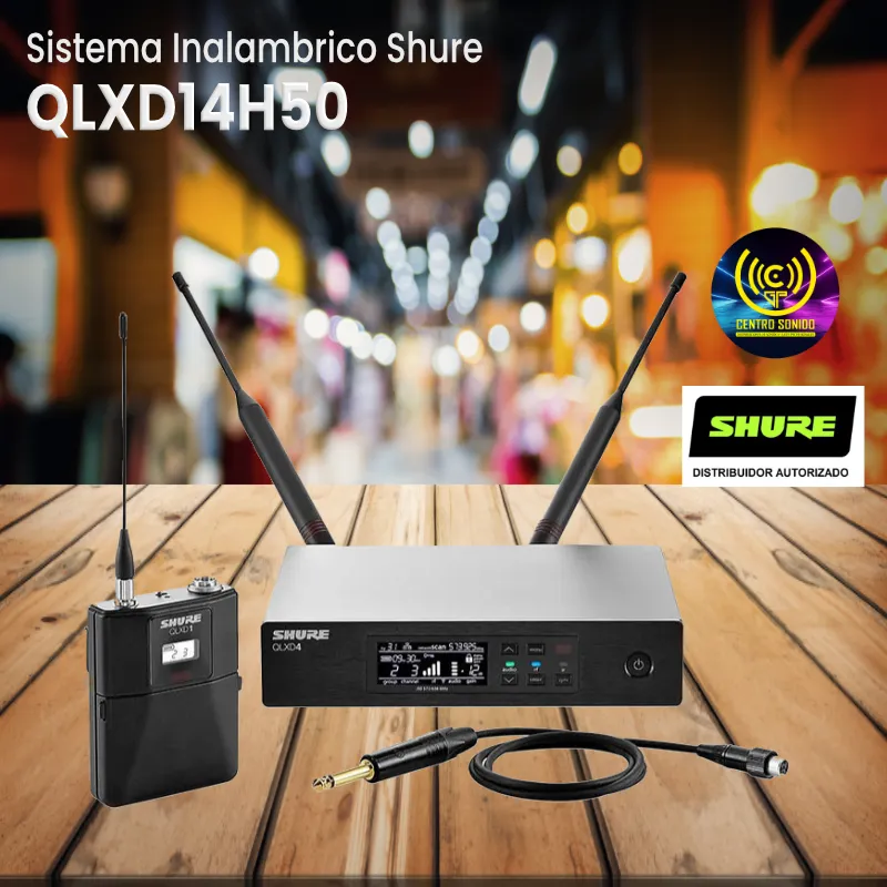 sistema inalambrico shure qlxd14h50
