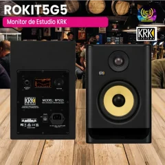 monitor de estudio krk rp5g5 na 120v rokit5g5 (juego)