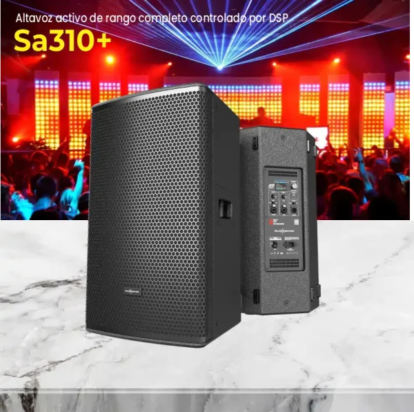 altavoz activo de rango completo controlado por dsp sa310+