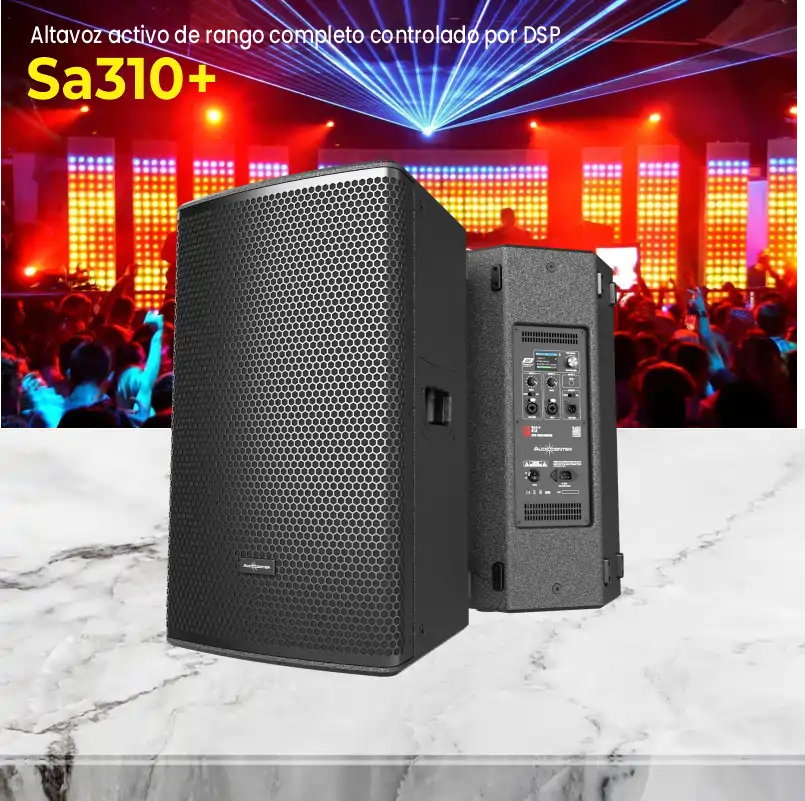 altavoz activo de rango completo controlado por dsp sa310+