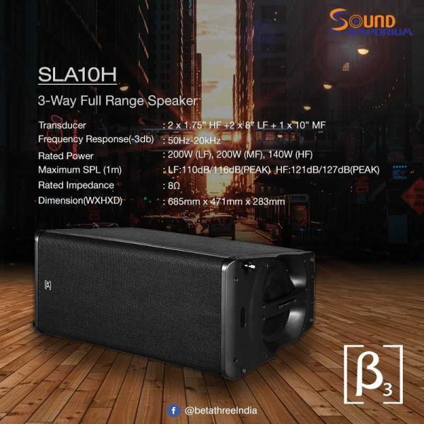 line array 10"activa beta three sla10ha