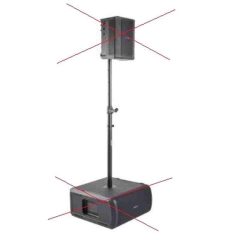 poste del altavoz ajustable sub1/sub2