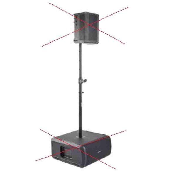 poste del altavoz ajustable sub1/sub2
